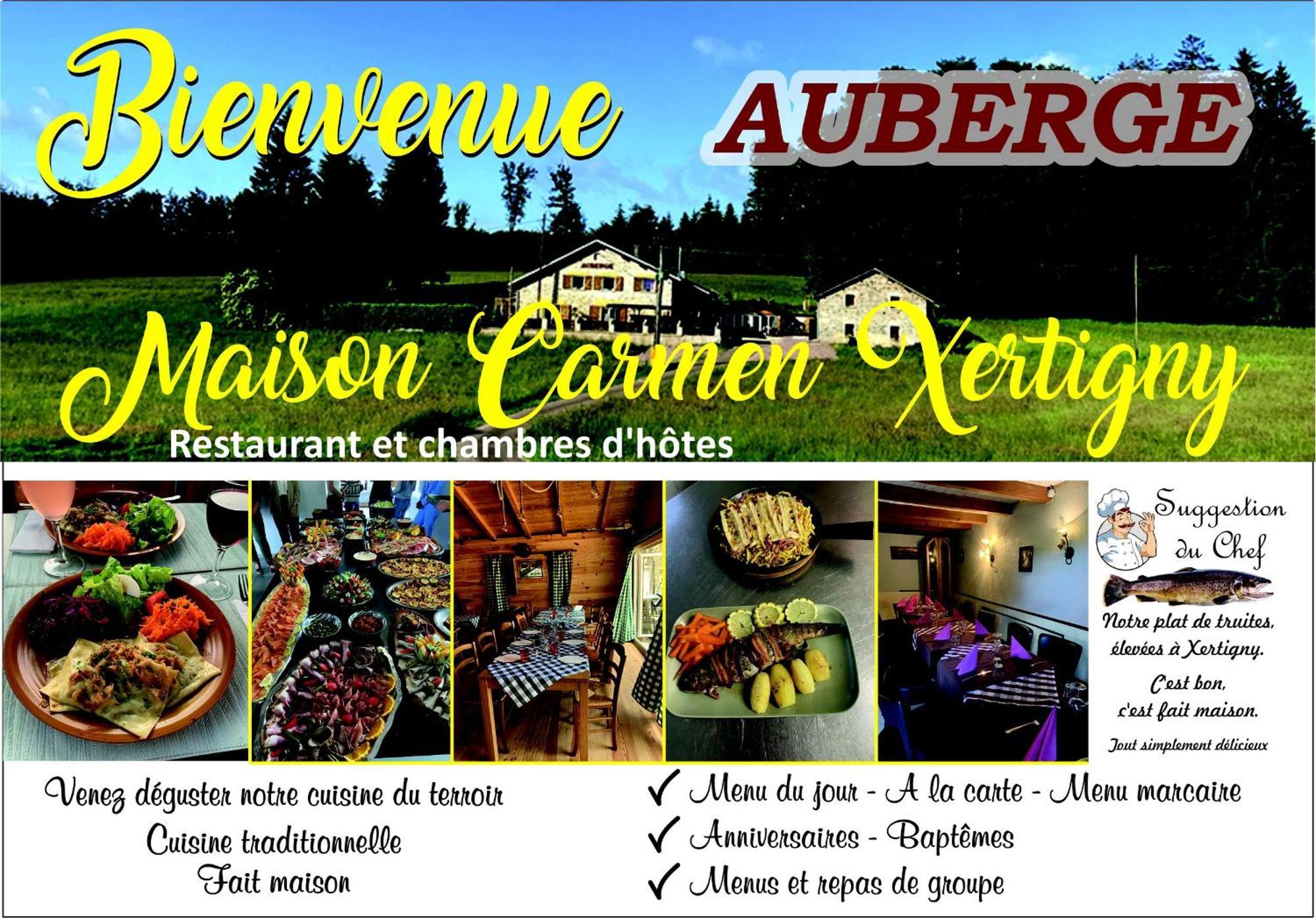 Hotel Maison Carmen Auberge à La Ferme Xertigny Esterno foto